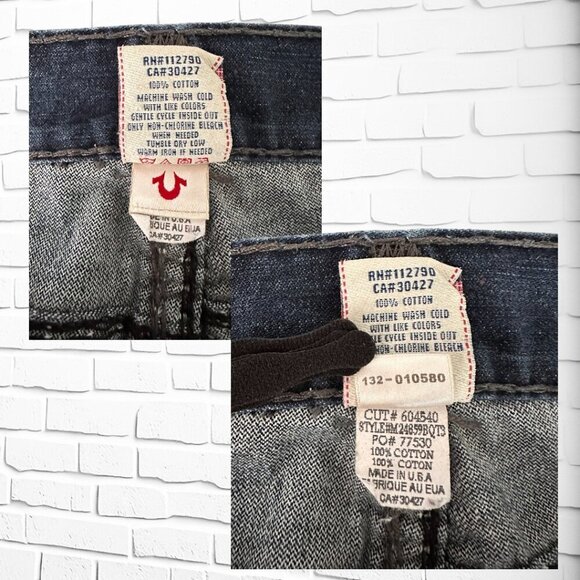👖 Vintage Men's True Religion Billy Super QT Jeans - Size 38 - Rare Find! 👖 - Picture 7 of 13